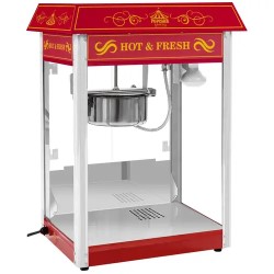 Royal Catering Popcorn kone 1500 W 5 6 kg h punainen retro design