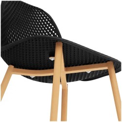 Fromm & Starck STAR_SEAT_05 tuoli, 4 kpl setti, musta, max 150 kg