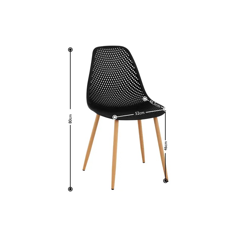 Fromm & Starck STAR_SEAT_05 tuoli, 4 kpl setti, musta, max 150 kg