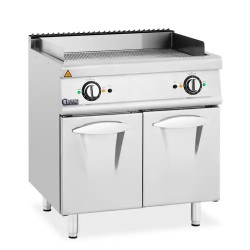 Royal Catering sähkögrilli alakaapilla 10 8 kW uritettu pinta