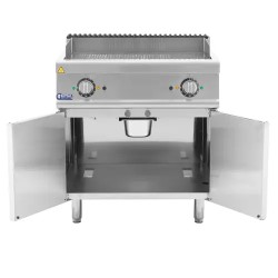 Royal Catering sähkögrilli alakaapilla, 10,8 kW, uritettu pinta