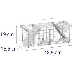 Elävältä pyydystävä ansa 50 x 20 x 17 cm, 2 kpl