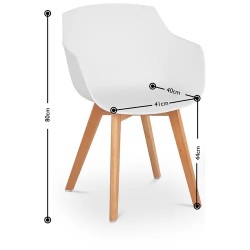 Fromm & Starck STAR_SEAT_17 tuolinsetti 2 kpl, valkoinen, max 150 kg