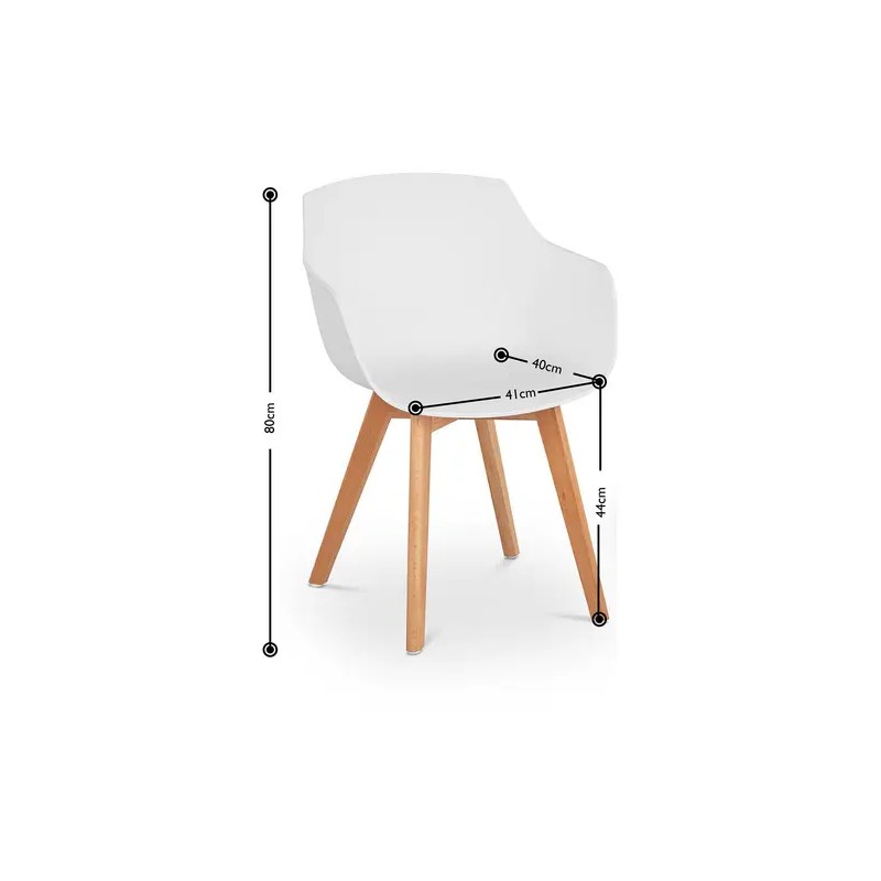 Fromm & Starck STAR_SEAT_17 tuolinsetti 2 kpl, valkoinen, max 150 kg