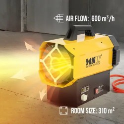 MSW kaasipuhallinlämmitin 40 kW 310 m²