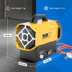 MSW kaasipuhallinlämmitin 40 kW 310 m²