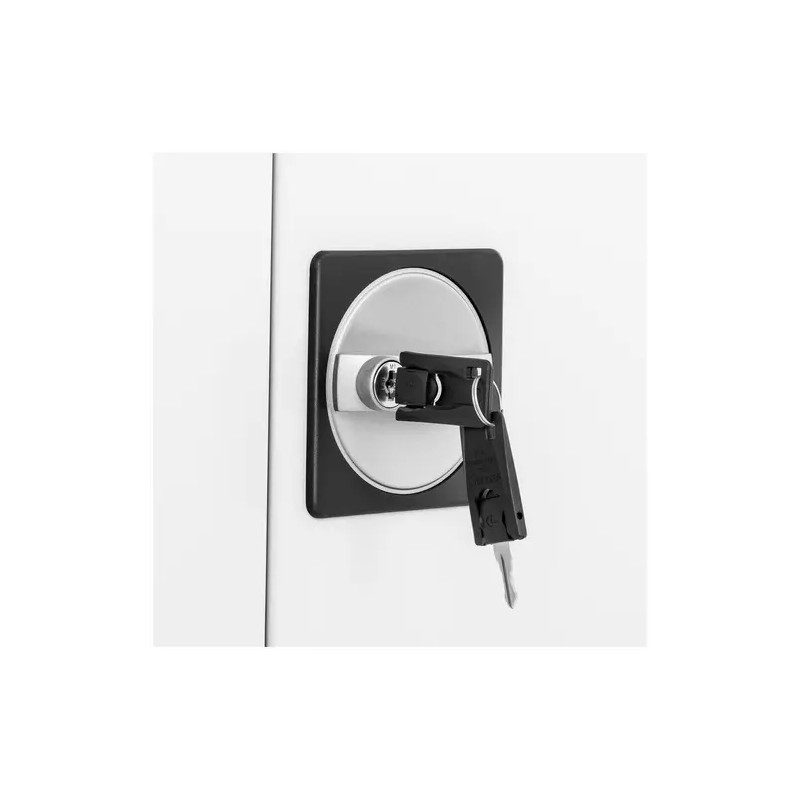 Metallikaappi STAR_MCAB_02, 102 cm, harmaa, lukittava