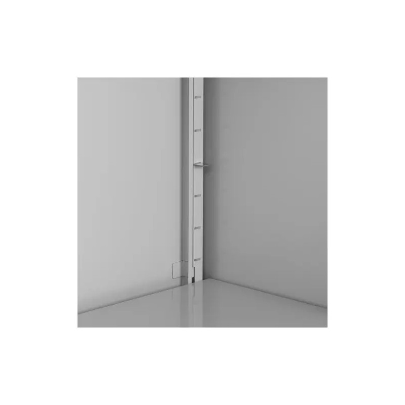 Metallikaappi STAR_MCAB_02, 102 cm, harmaa, lukittava