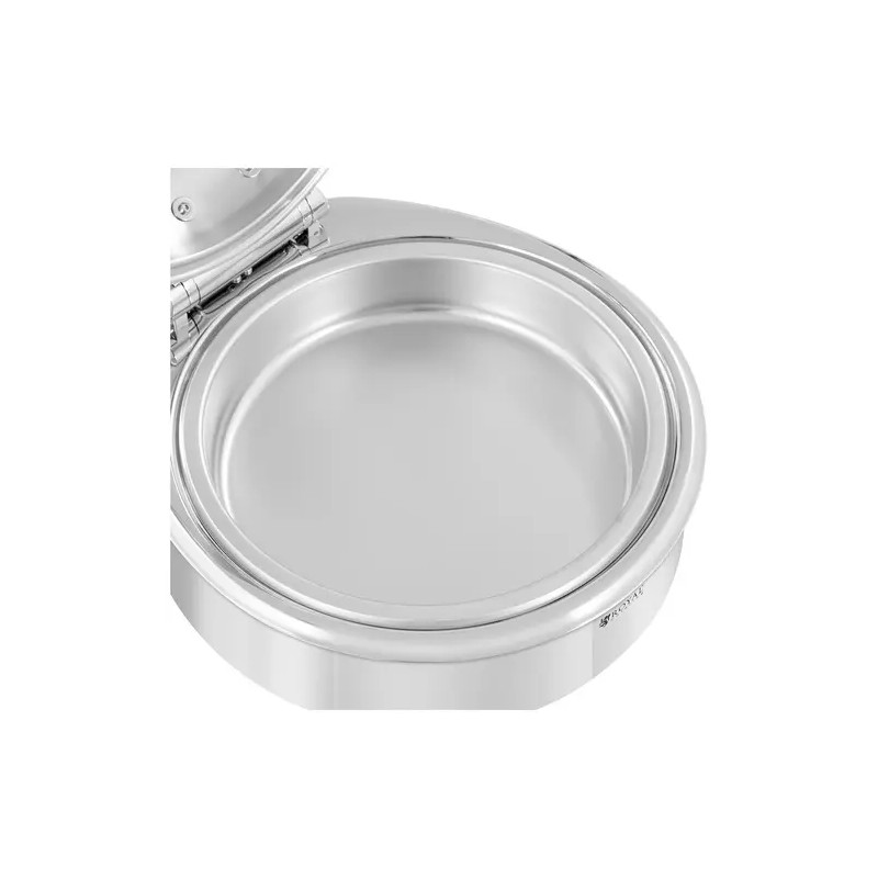 Royal Catering Chafing Dish 5,5 l pyöreä ruokalämmitin näkymällä