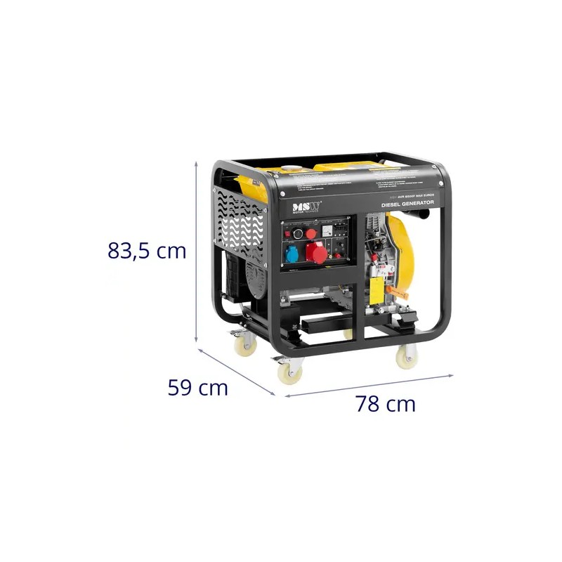 Dieselgeneraattori 10 kVA 2830/8500 W 30 l 230/400 V AVR Euro 5