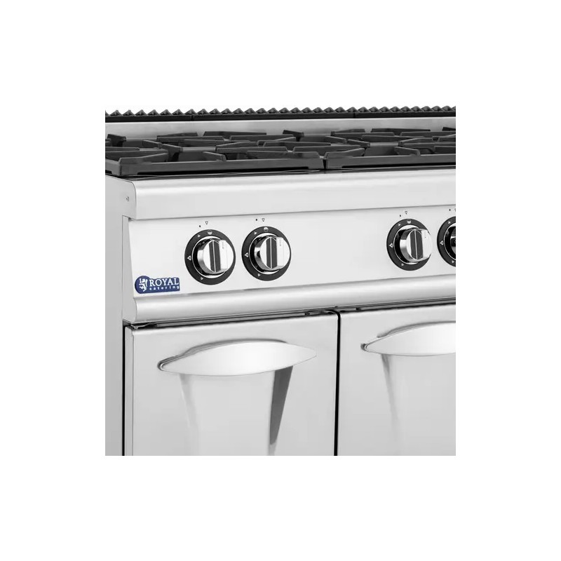 Royal Catering kaasuliesi 21,6 kW 6 poltintta ja alakaappi