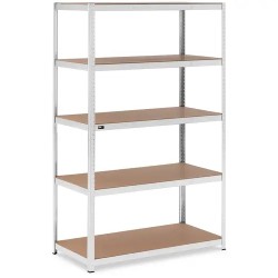 MSW Schwerlastregal teräshylly 120 x 60 x 200 cm 5 hyllyä harmaa 19 45 kg