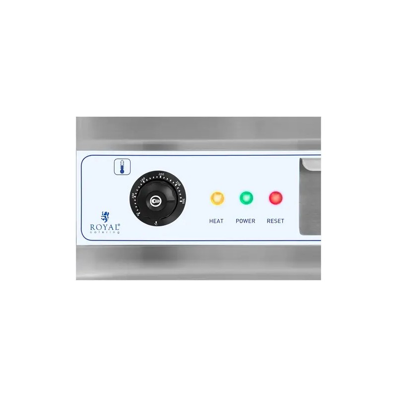 Royal Catering RCG 60H2 sähkögrilli 60 cm sileä 2 x 3200 W alle 33 kg