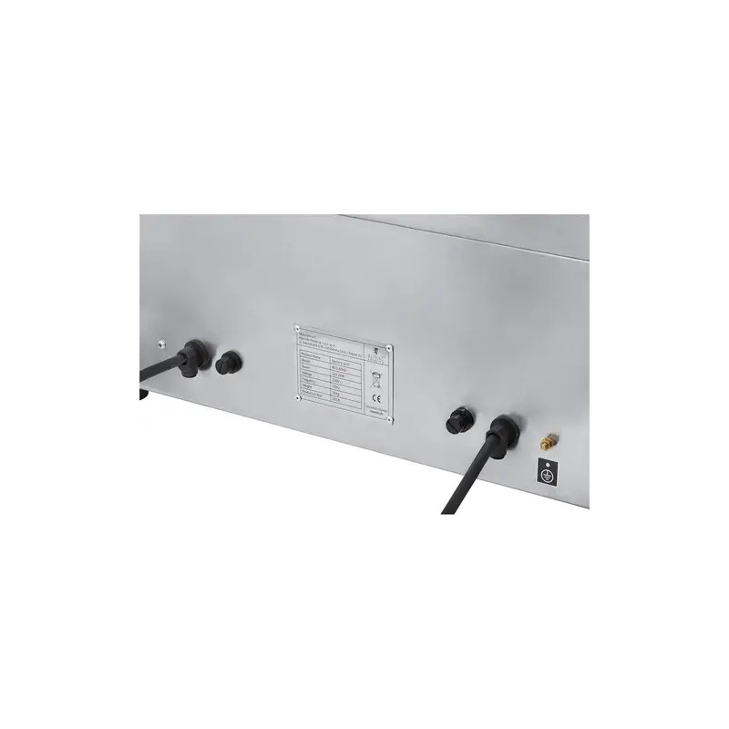 Royal Catering RCG 60H2 sähkögrilli 60 cm sileä 2 x 3200 W alle 33 kg