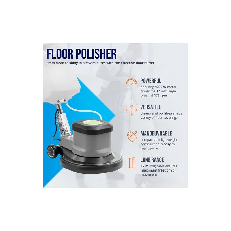 TOPCLEAN 1800PRO+ lattiankiillotuskone 43,2 cm 5 l