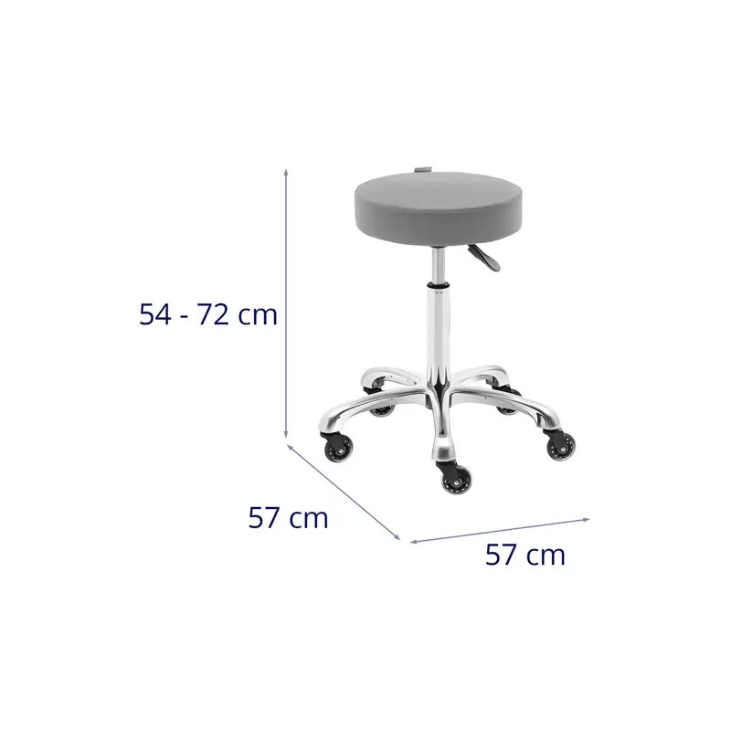 Pyörittävä jakkara WORCESTER DARK GRAY, korkeus 530–710 mm, 150 kg, tummanharmaa