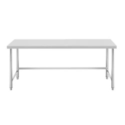 Royal Catering ECO ruostumaton työpöytä 200 x 90 cm, 300 kg