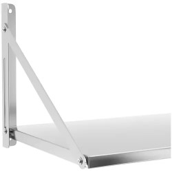 Royal Catering RC-BFWS10045 taitettava seinähylly, ruostumaton teräs, 100 x 45 cm, 40 kg