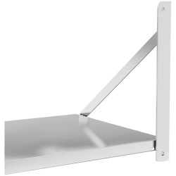 Royal Catering RC-BFWS10045 taitettava seinähylly, ruostumaton teräs, 100 x 45 cm, 40 kg