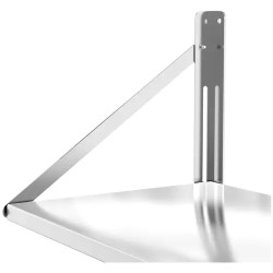 Royal Catering RC-BFWS10045 taitettava seinähylly, ruostumaton teräs, 100 x 45 cm, 40 kg