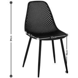 Fromm & Starck STAR_SEAT_13 tuoli, 4 kpl, musta, max 150 kg