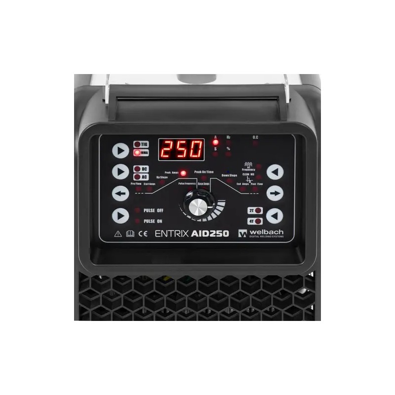 ENTRIX AID250 AC/DC TIG/MMA-hitsauskone 250 A 230 V IGBT pulssitoiminnolla