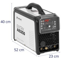 ENTRIX AID250 AC/DC TIG/MMA-hitsauskone 250 A 230 V IGBT pulssitoiminnolla