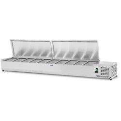 Royal Catering RCKV 200 33 10S kylmävitriini 200 x 33 cm 10 GN 1 4 astialle