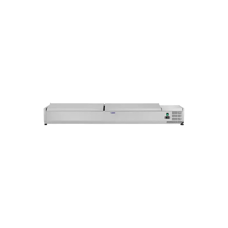 Royal Catering RCKV-200/33-10S kylmävitriini 200 x 33 cm 10 GN 1/4 -astialle
