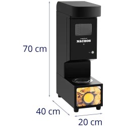 Royal Catering Profi-kastikepumppu nacho-juustolle 3,5 l, musta