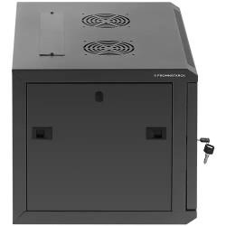 Fromm & Starck 19" palvelinkaappi 6U, musta, lukittava, 60 kg kantavuus