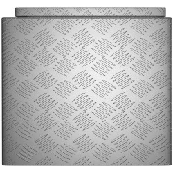 MSW-ATB-910 Kuvioitu alumiininen kuljetuslaatikko 90,5 x 44,5 x 40 cm 172 l