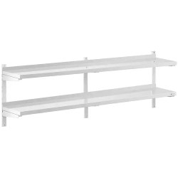 Royal Catering RCWR 2000 3 seinähyllysetti 2 kpl 200 x 30 cm ruostumaton teräs
