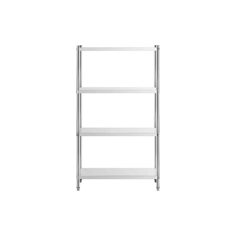 Royal Catering RCER-10040 ruostumattomasta teräksestä valmistettu hyllystö 100 x 40 x 180 cm