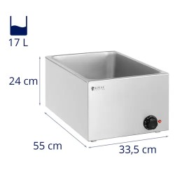 Royal Catering Bain Marie ruokalämmitin 640 W GN 1/1 17 l