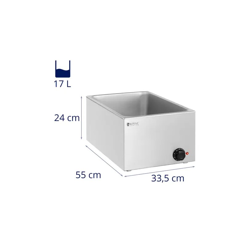 Royal Catering Bain Marie ruokalämmitin 640 W GN 1/1 17 l