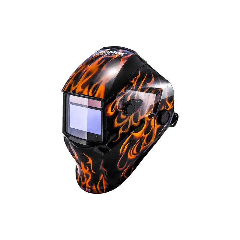 Stamos Germany S-WIGMA 250 WIG-hitsaussetti 250 A 230 V ja Firestarter 500 -hitsauskypärä 13,15 kg