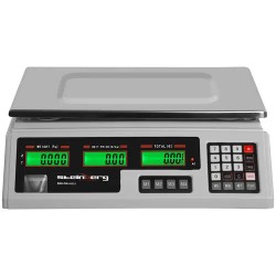 Kontrollivaaka SBS-PW-402CS, 40 kg / 2 g, 33,9 x 23,3 cm, 6 LCD-näyttöä