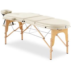 Taittuva hierontapöytä 185 x 70 cm beige kantavuus 220 kg