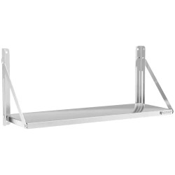 Royal Catering RC BFWH10030 taitettava seinähylly ruostumaton teräs 100 x 30 cm 40 kg