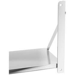 Royal Catering RC-BFWH10030 taitettava seinähylly, ruostumaton teräs, 100 x 30 cm, 40 kg