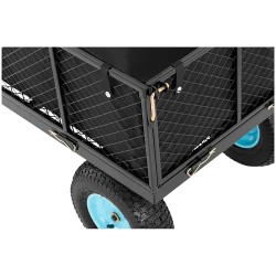 Taitettava kuljetusvaunu HT-TWIN 550, 550 kg kantavuus, kumipyörät