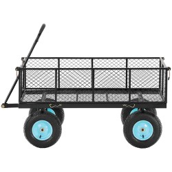 Taitettava kuljetusvaunu HT-TWIN 550, 550 kg kantavuus, kumipyörät