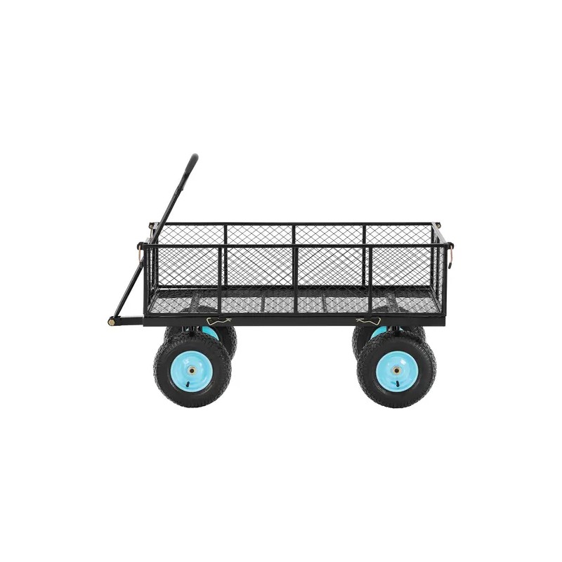 Taitettava kuljetusvaunu HT-TWIN 550, 550 kg kantavuus, kumipyörät