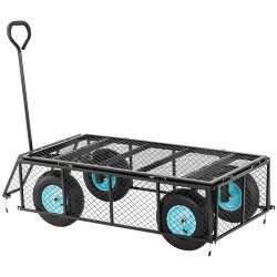 Taitettava kuljetusvaunu HT-TWIN 550, 550 kg kantavuus, kumipyörät