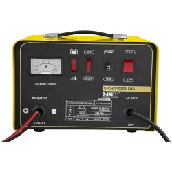 MSW S-CHARGER-50A Akkulaturi ja käynnistysavustaja 12/24 V 20/30 A 8,5 kg