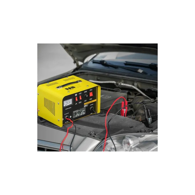 MSW S-CHARGER-50A Akkulaturi ja käynnistysavustaja 12/24 V 20/30 A 8,5 kg