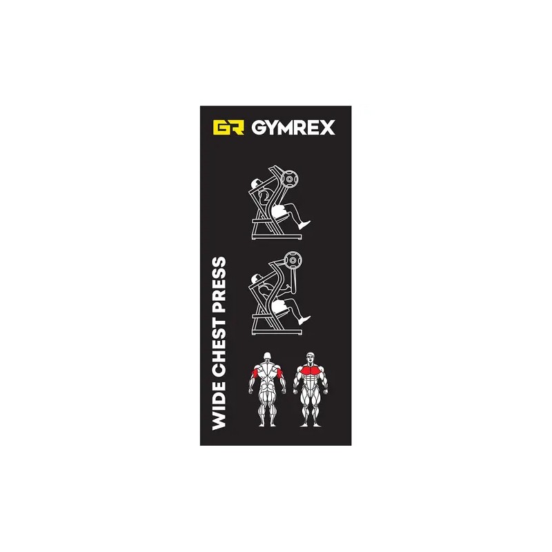 Gymrex GR-MG59 rintaprässi, 135 kg max. kuormitus, musta