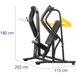 Gymrex GR-MG59 rintaprässi, 135 kg max. kuormitus, musta