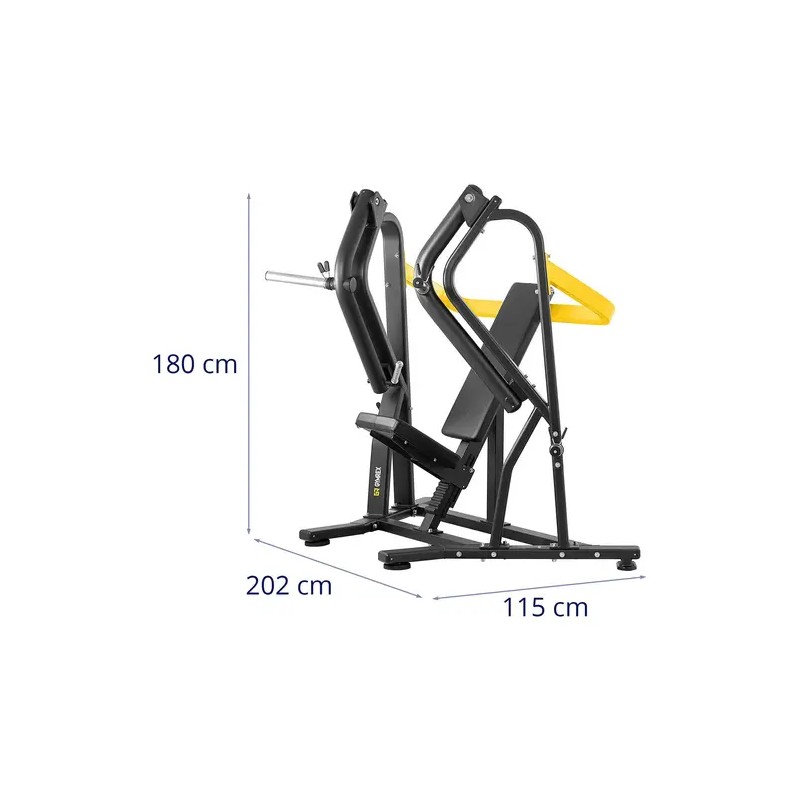 Gymrex GR-MG59 rintaprässi, 135 kg max. kuormitus, musta